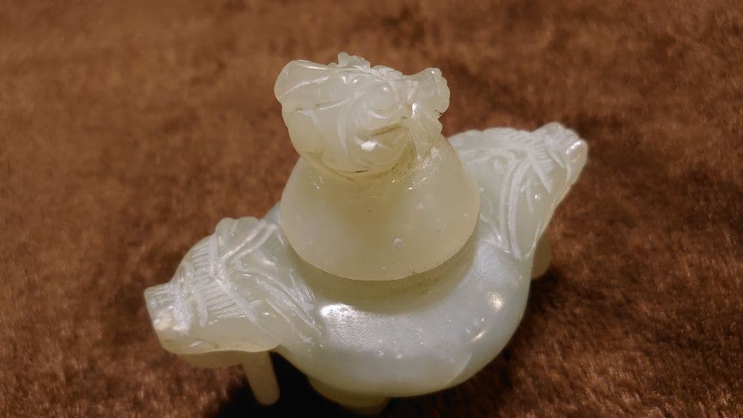 玉香炉　香炉　古玩　中国美術　１客