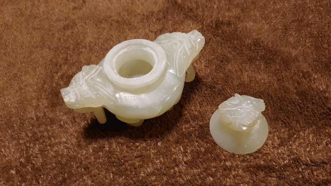 玉香炉　香炉　古玩　中国美術　１客