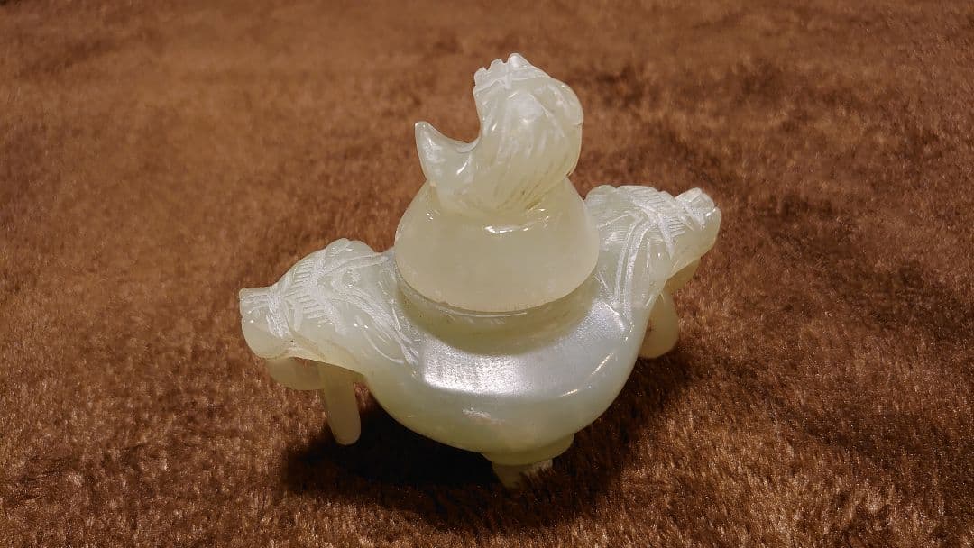 玉香炉　香炉　古玩　中国美術　１客