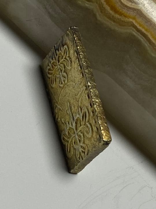 古銭、貨幣、金貨、文政二分判金、本物、綺麗