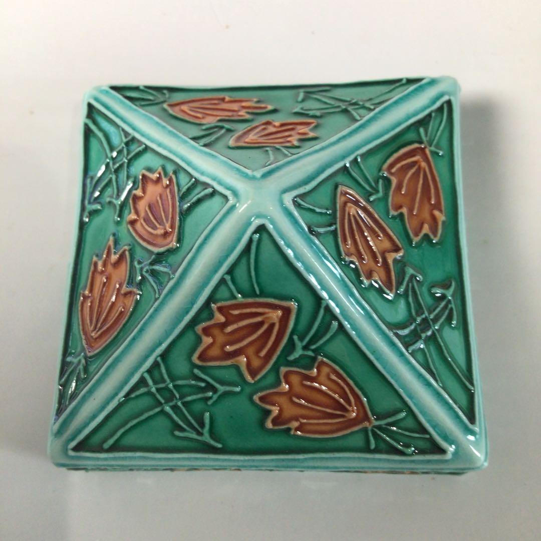 Ｓ７１　香合　『中村翠嵐造』『交趾』『辻堂香合』　共箱　茶道具