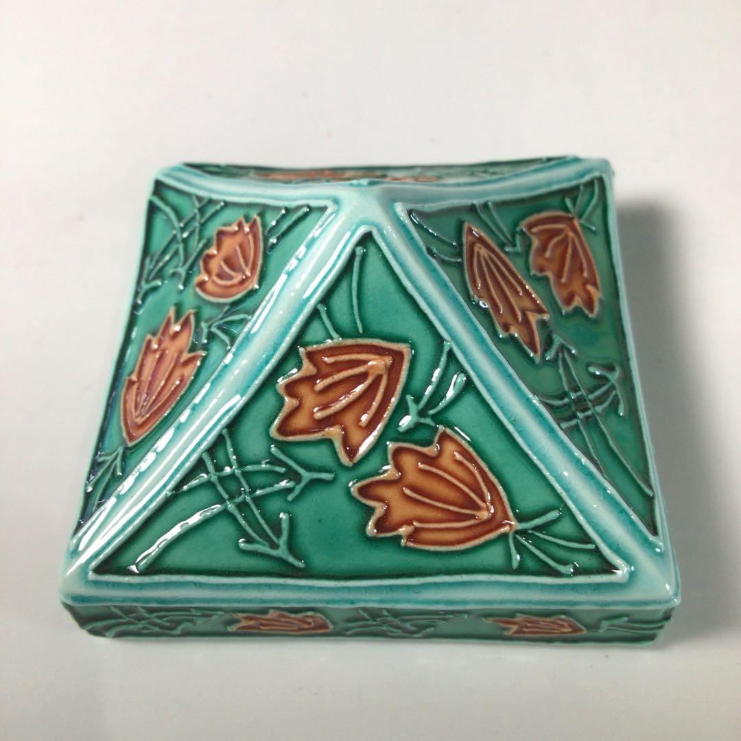 Ｓ７１　香合　『中村翠嵐造』『交趾』『辻堂香合』　共箱　茶道具