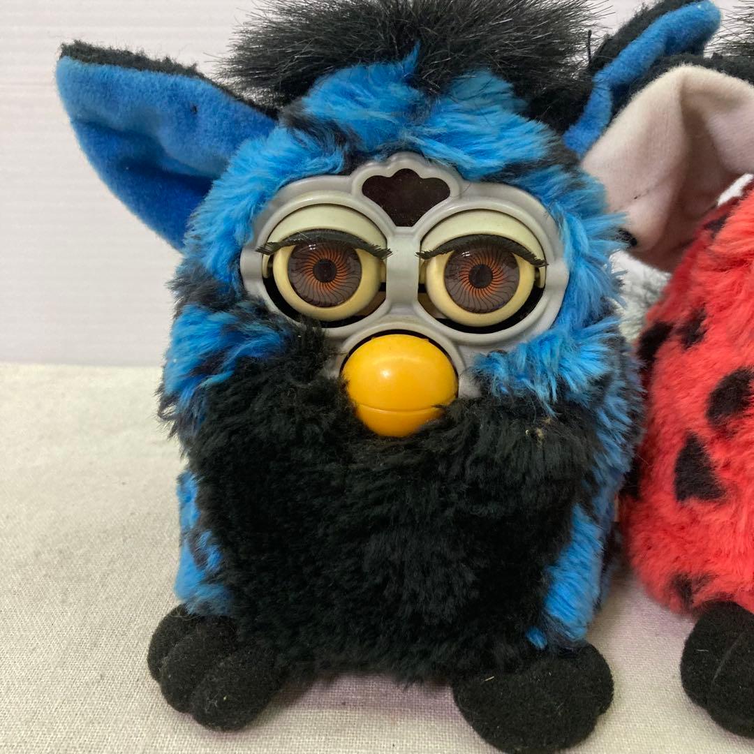 TOMY　トミー　初代ファービー 1999年 ブルー×ブラック　レッド×ブラック