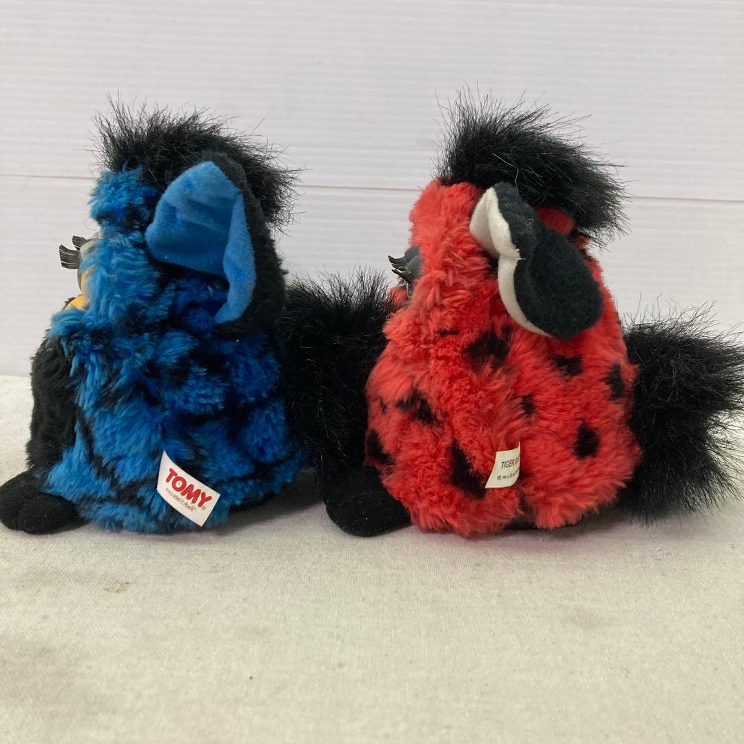 TOMY　トミー　初代ファービー 1999年 ブルー×ブラック　レッド×ブラック