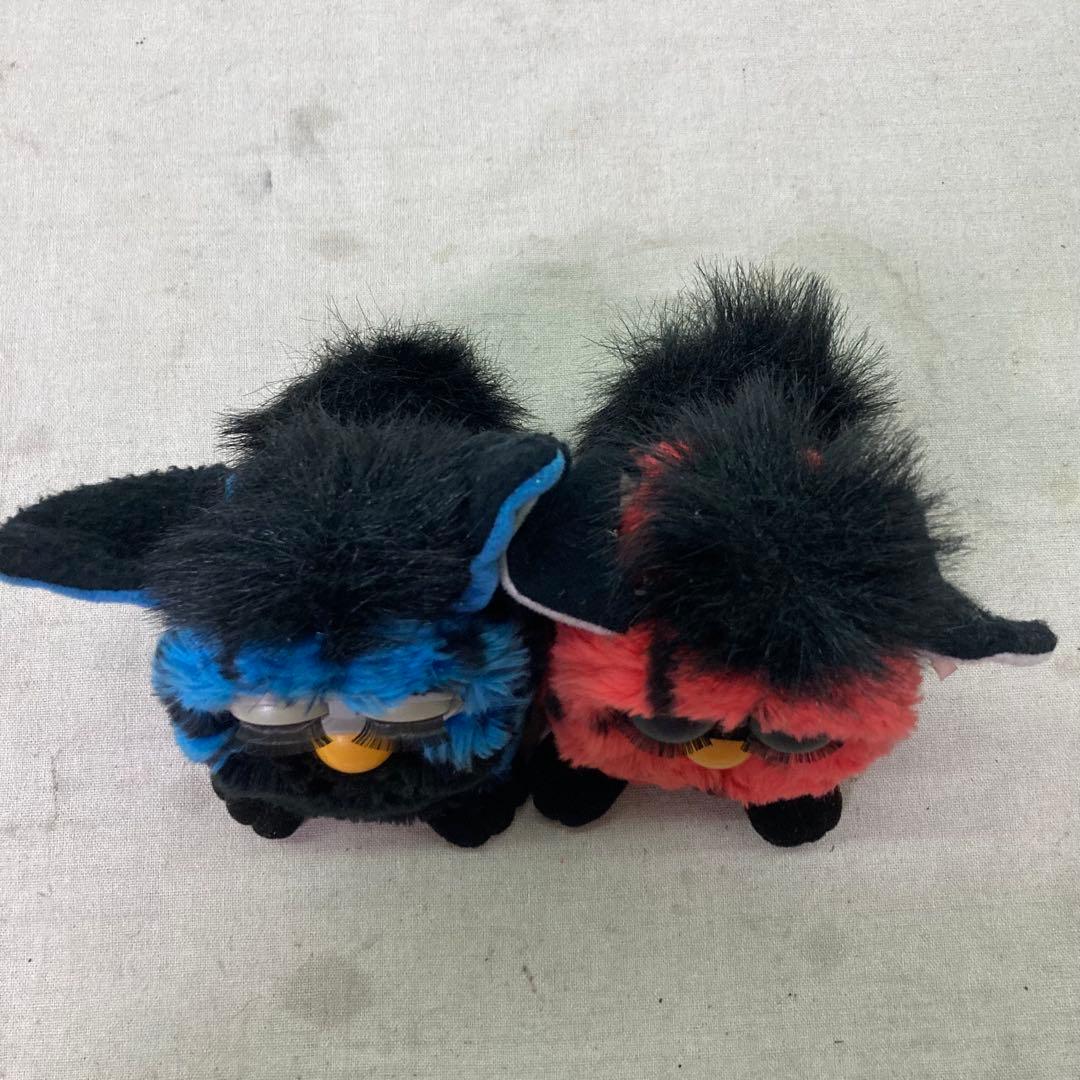 TOMY　トミー　初代ファービー 1999年 ブルー×ブラック　レッド×ブラック