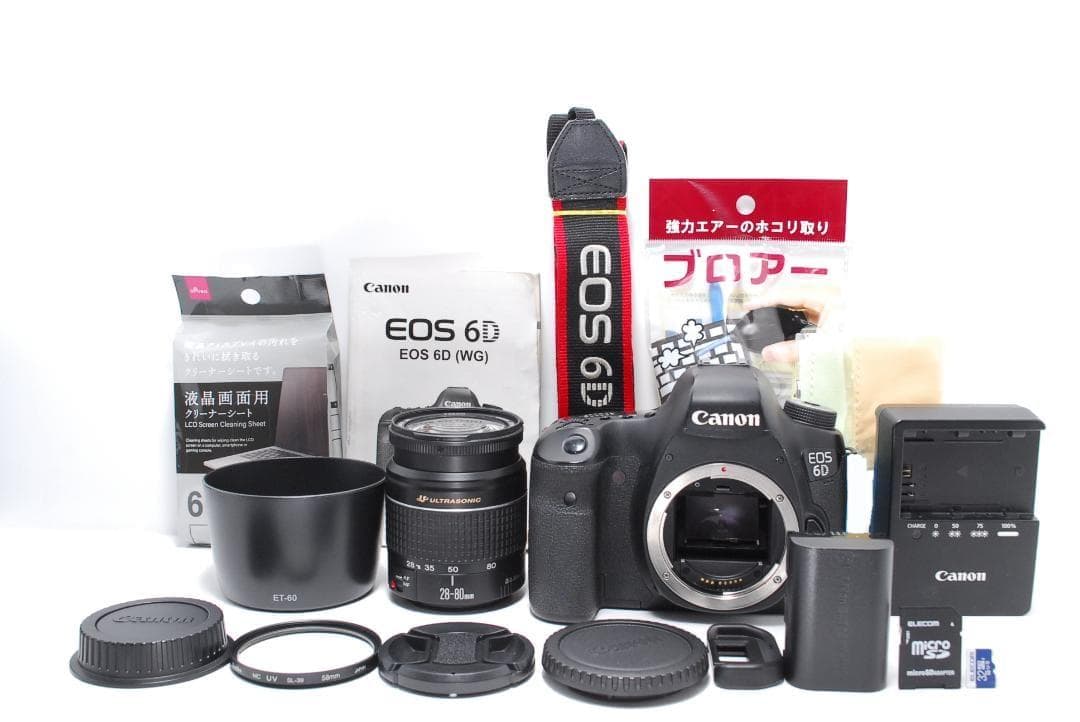 【フルサイズモデル】Canon 6D　WiFi搭載　高速AF　スマホ転送