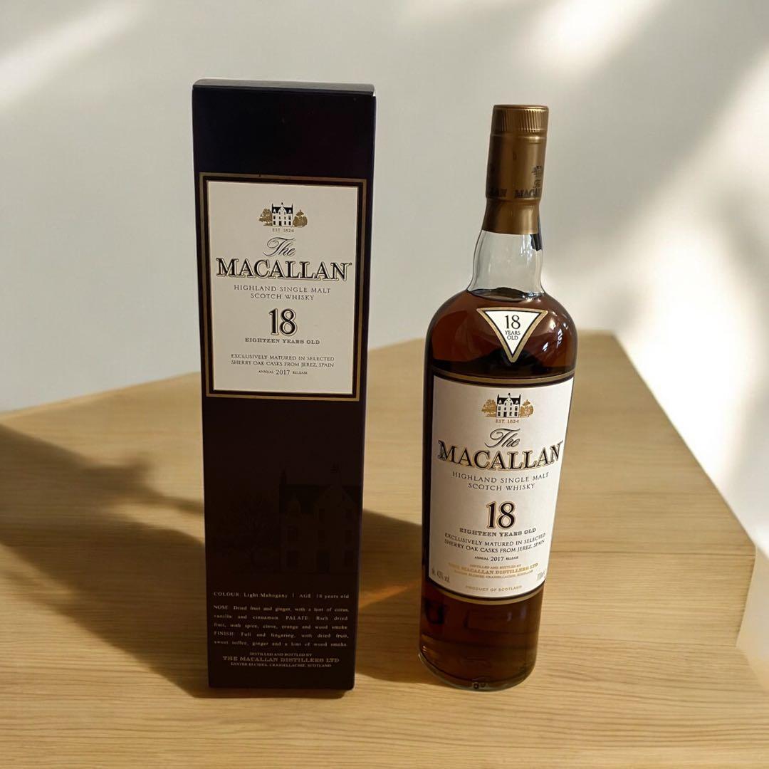 The Macallan 18年 シングルモルトウイスキー 2017年