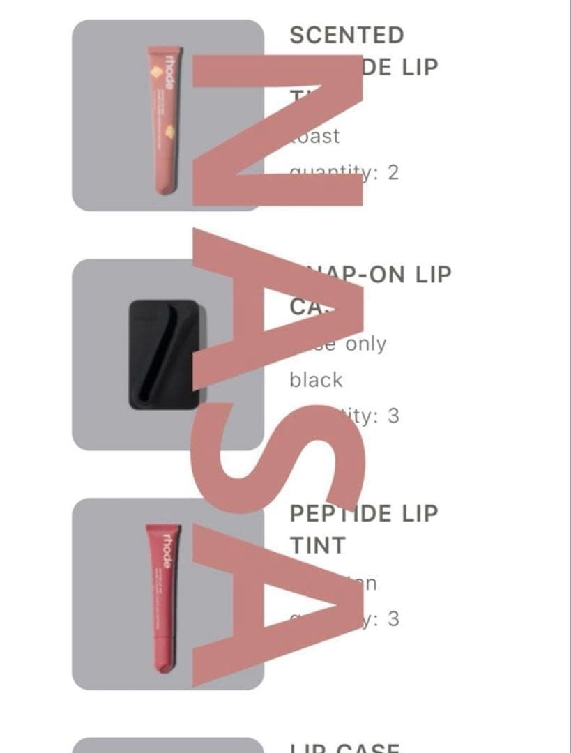 残り2点rhode snap-on lip case 限定カラー 黒