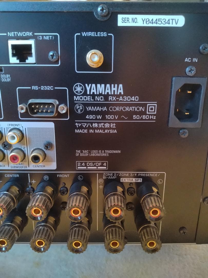 YAMAHA AVアンプ RX-A3040