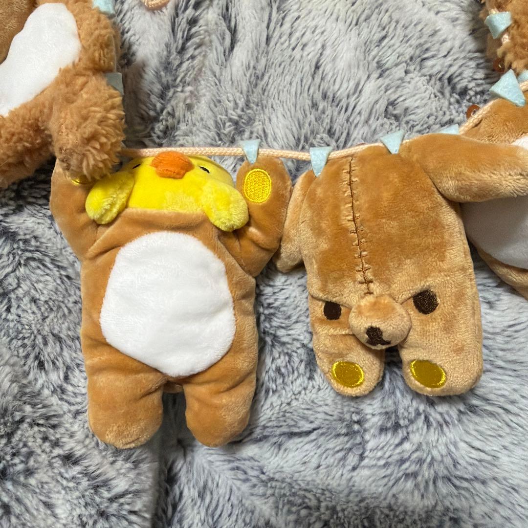 d*2様 リラックマ ぬいぐるみガーランド 「リラックマはきぐるみなんです」テー