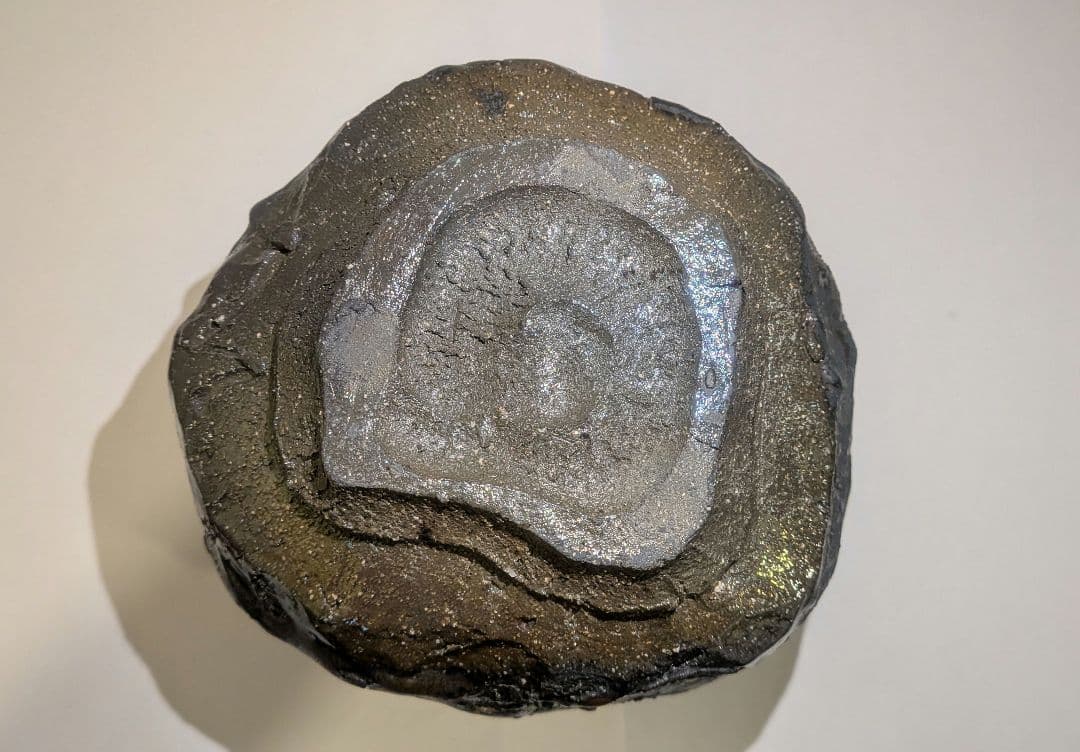 『濱崎節生』茶碗　喜多窯　茶道具　共箱　鬼子岳　唐津焼