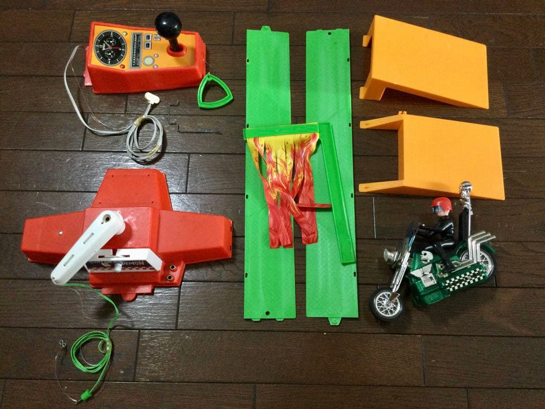 野村トーイ スクリーマンデモン スタントマシンセット 当時物 箱付き チョッパー