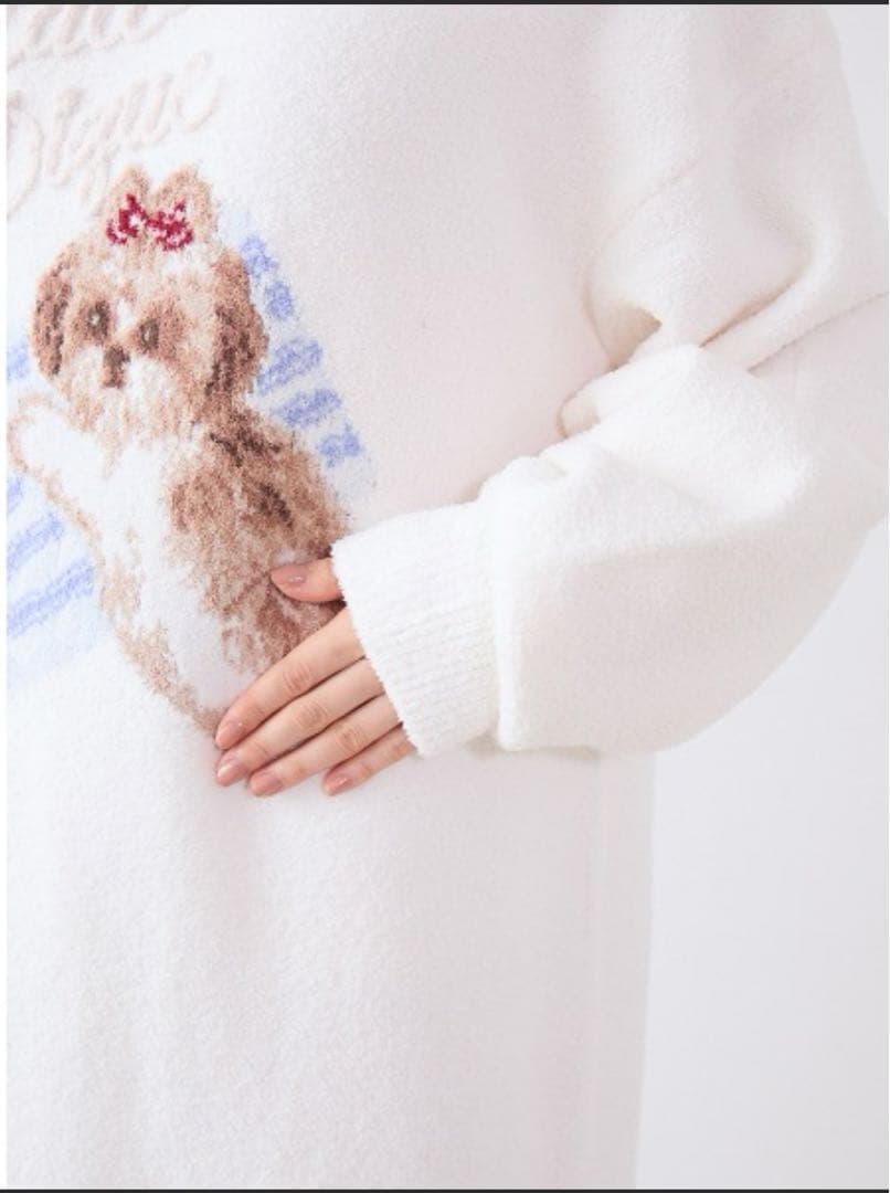 【新品未使用】ジェラートピケ　シーズージャガードワンピース