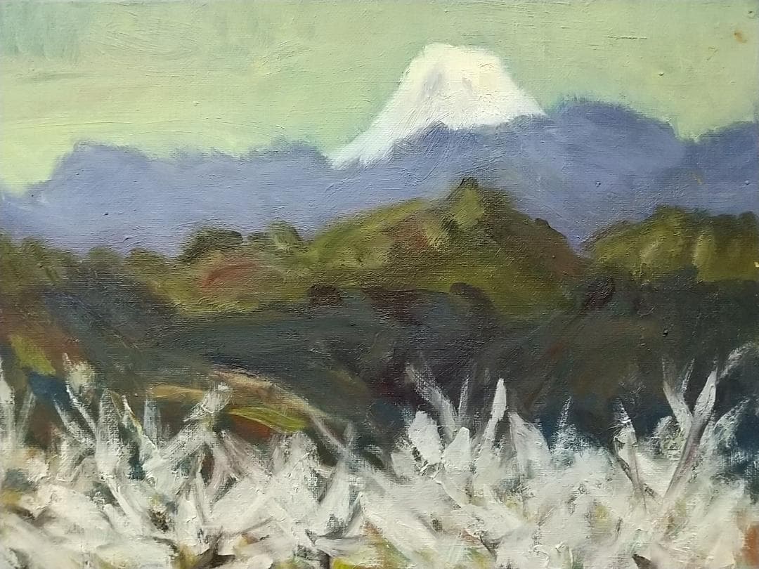 油絵「曽我梅林」 絵画  P8