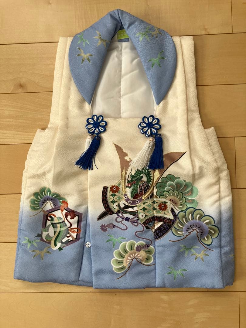 七五三　着物　3歳　男の子用　フルセット　花うさぎ　着物と被服コートセット