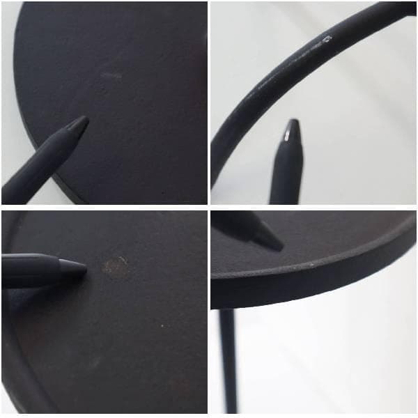 ザラホーム アンティーク仕上げ メタル サイドテーブル アルミニウム 鉄