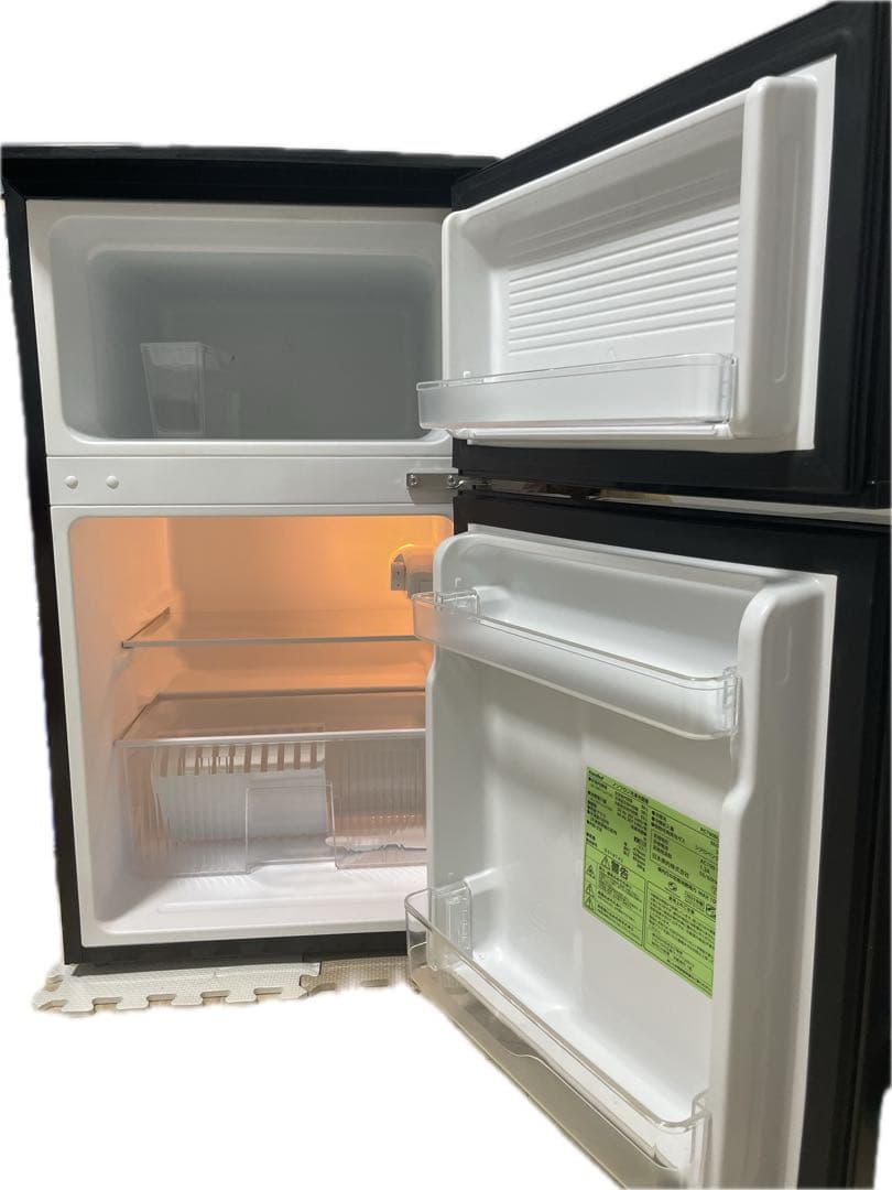 Comfee 2ドア冷蔵庫 90L ブラック RCT90BL(E) 2023年製