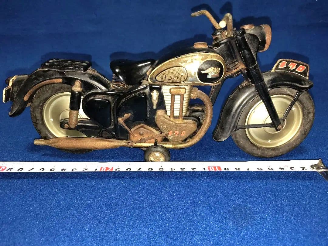 ブリキの玩具　萬代屋　カワサキメグロ　MEGURO　バイク　オートバイ　箱無