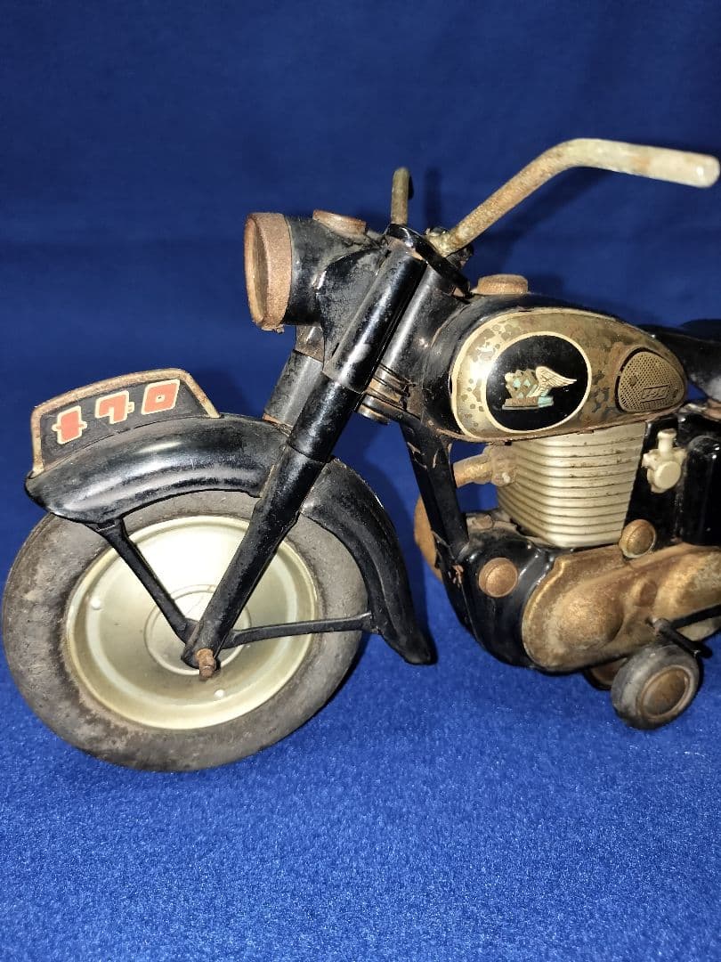 ブリキの玩具　萬代屋　カワサキメグロ　MEGURO　バイク　オートバイ　箱無