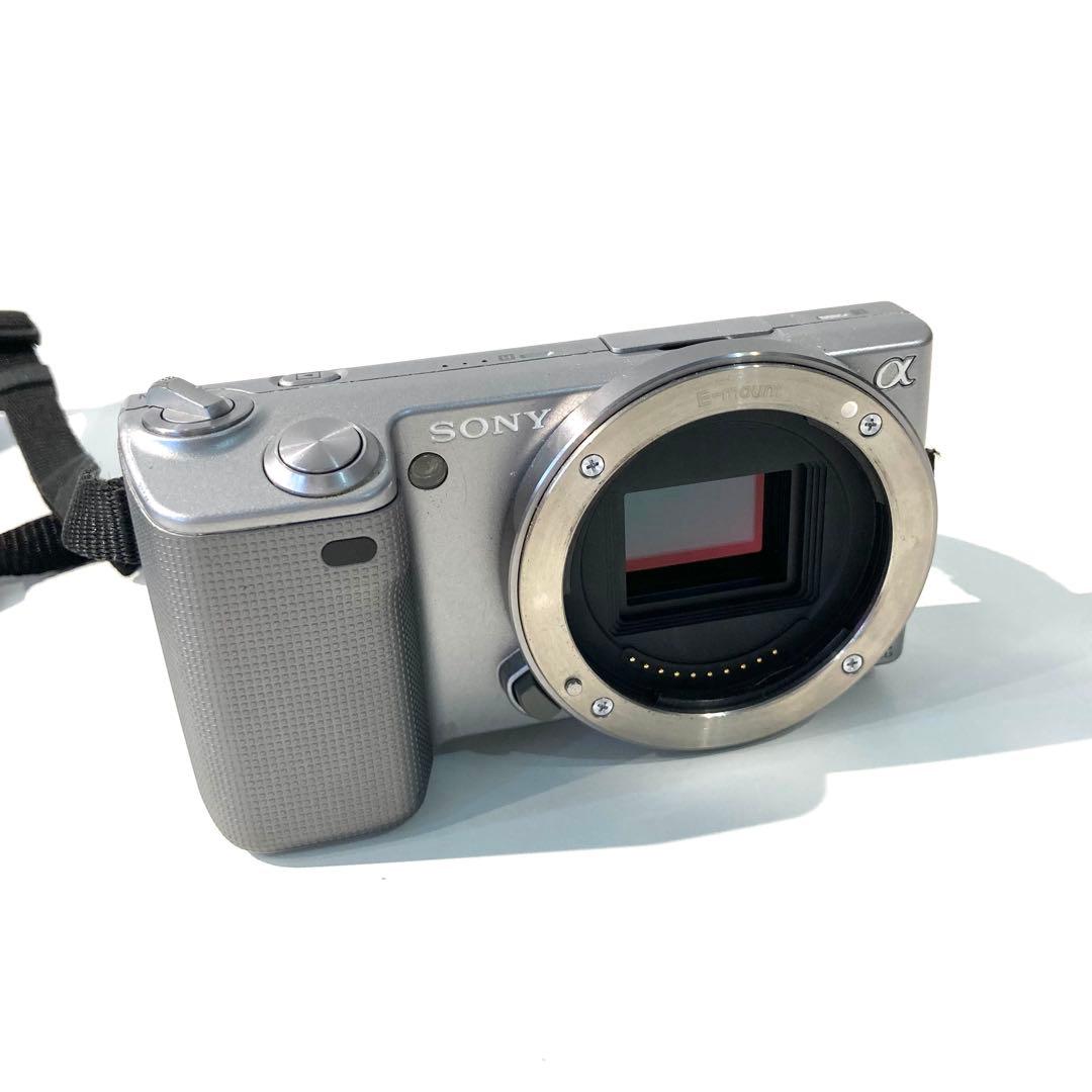 s1799 SONY α ミラーレスカメラ シルバー 充動作未確認 アルファ