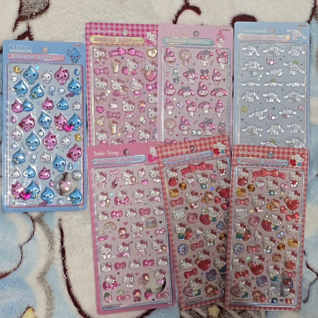 正規品 ボンボンドロップ サンリオ しずくちゃん 7枚セット