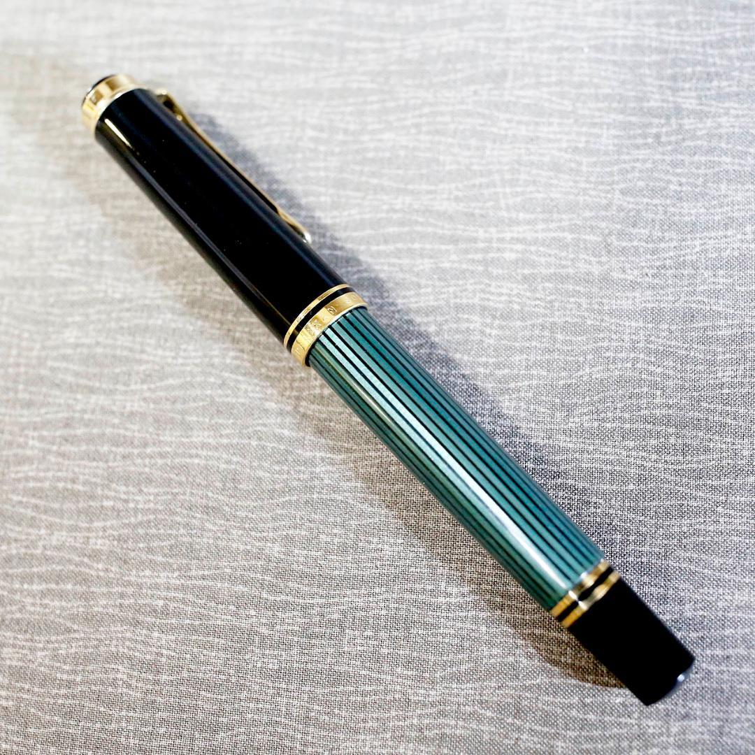 【送料込み】ペリカン ボールペン スーベレーン Ｒ４００ 緑縞