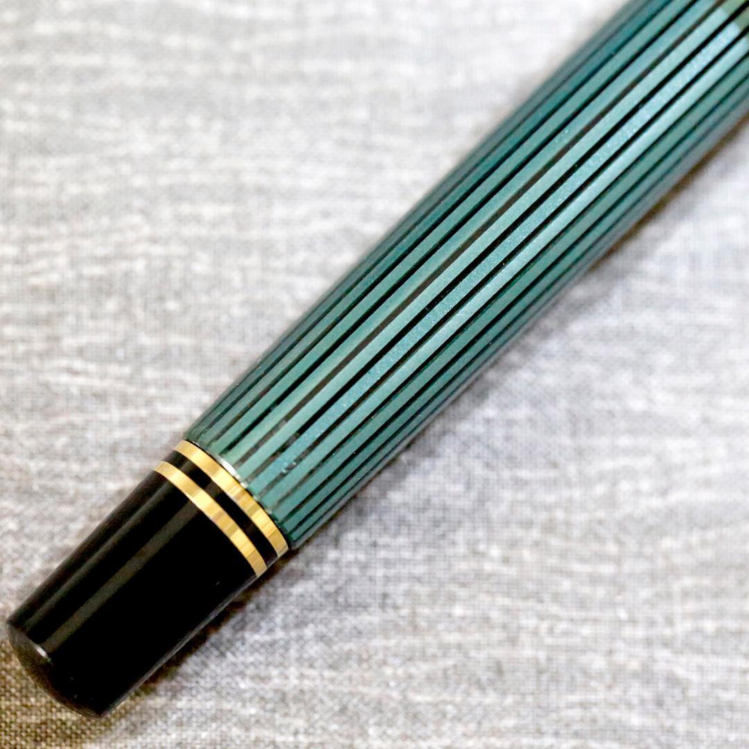 【送料込み】ペリカン ボールペン スーベレーン Ｒ４００ 緑縞