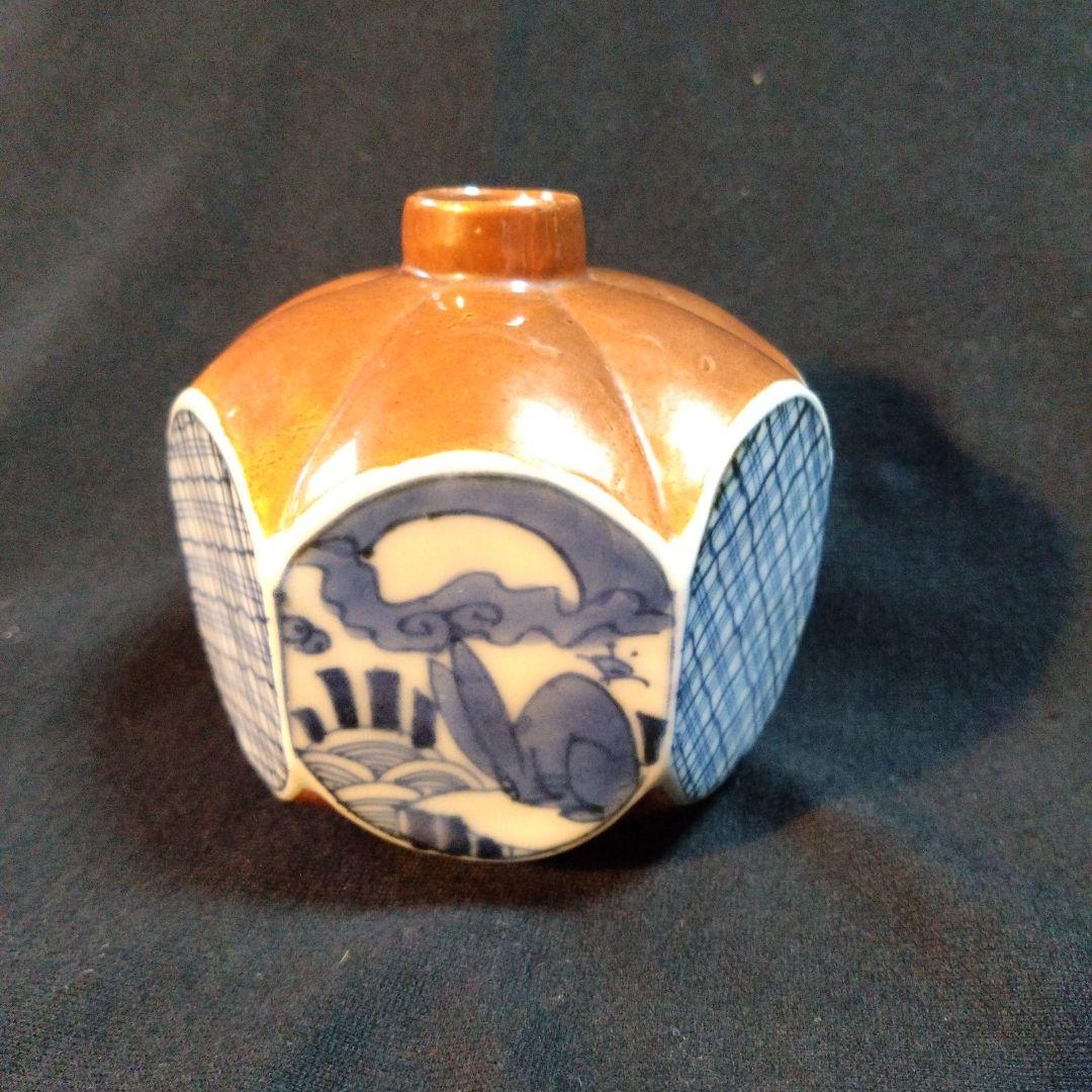 古伊万里錆釉兎文小壺