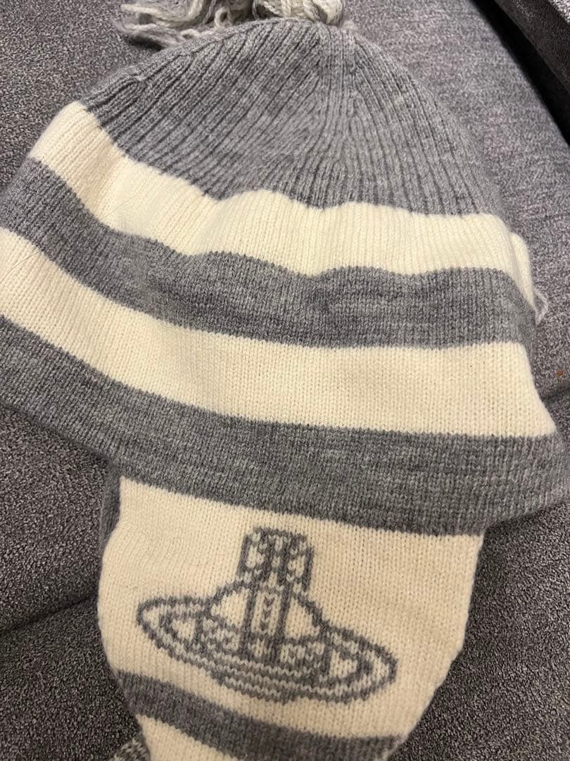 ヴィヴィアン　ニット帽　グレー　vivienne westwood