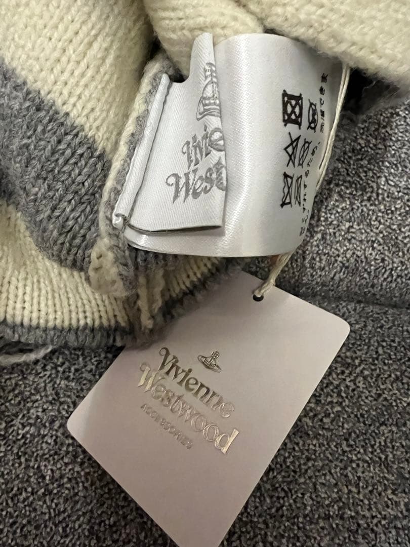ヴィヴィアン　ニット帽　グレー　vivienne westwood