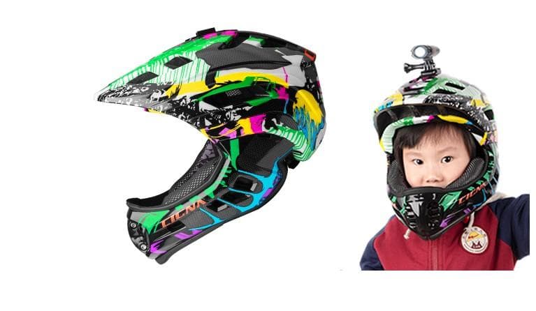 【超特価！】CIGNA PRO ストライダー フルフェイス ヘルメット 走行撮影