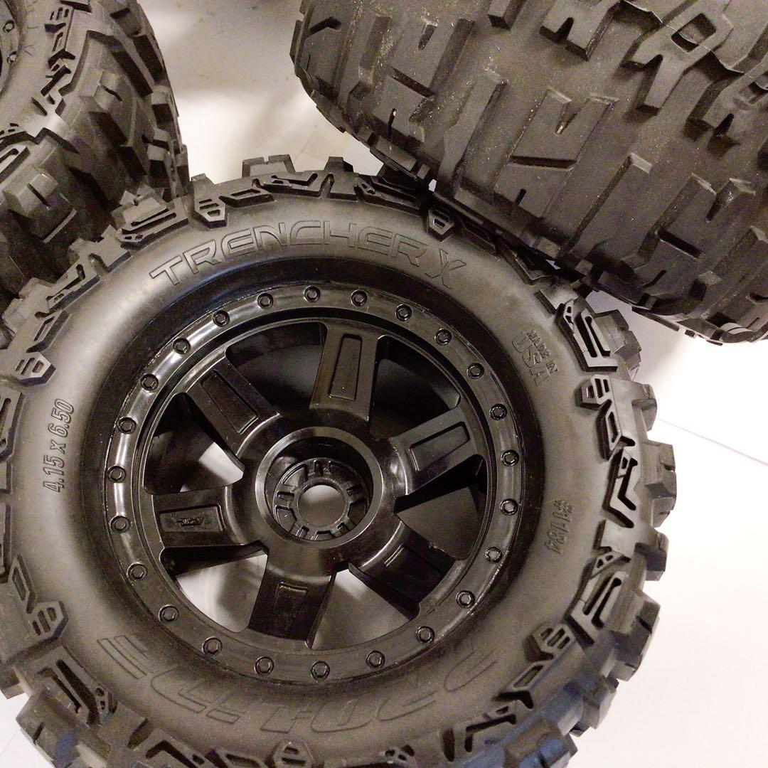 ④ラジコンタイヤ　TRENCHER X #1184 中古　４本セット