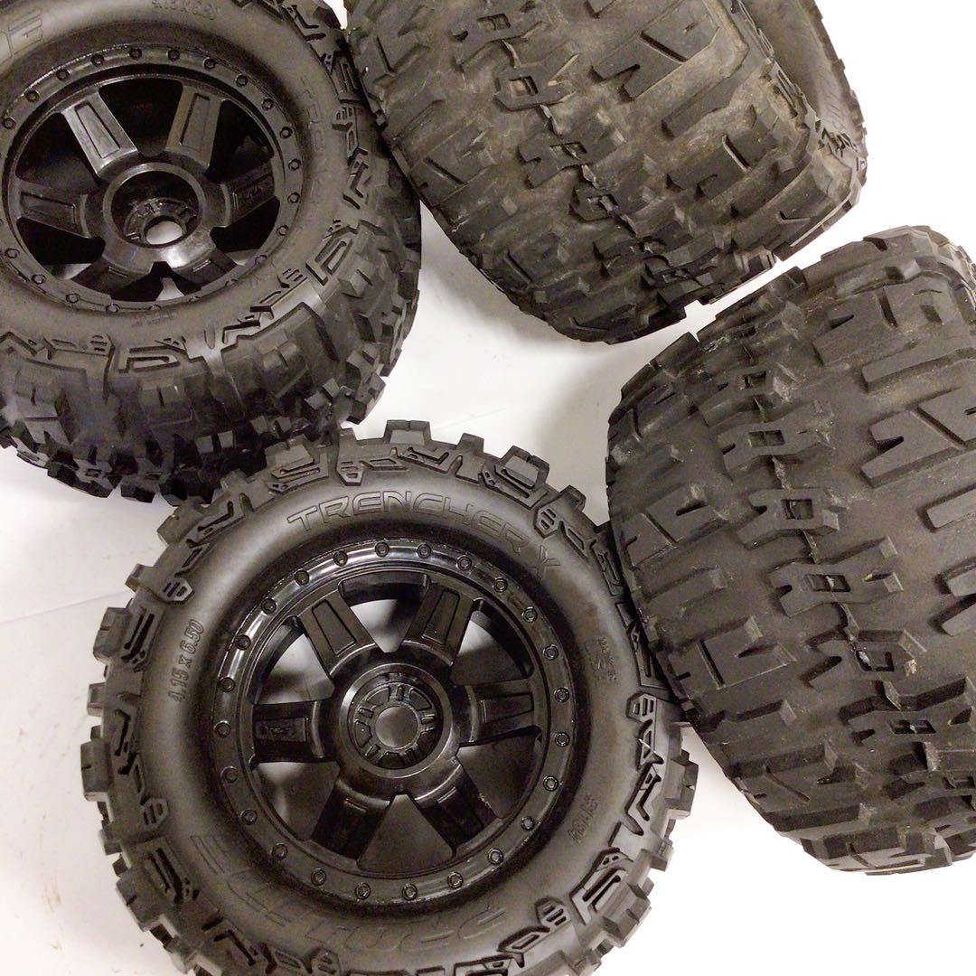 ④ラジコンタイヤ　TRENCHER X #1184 中古　４本セット