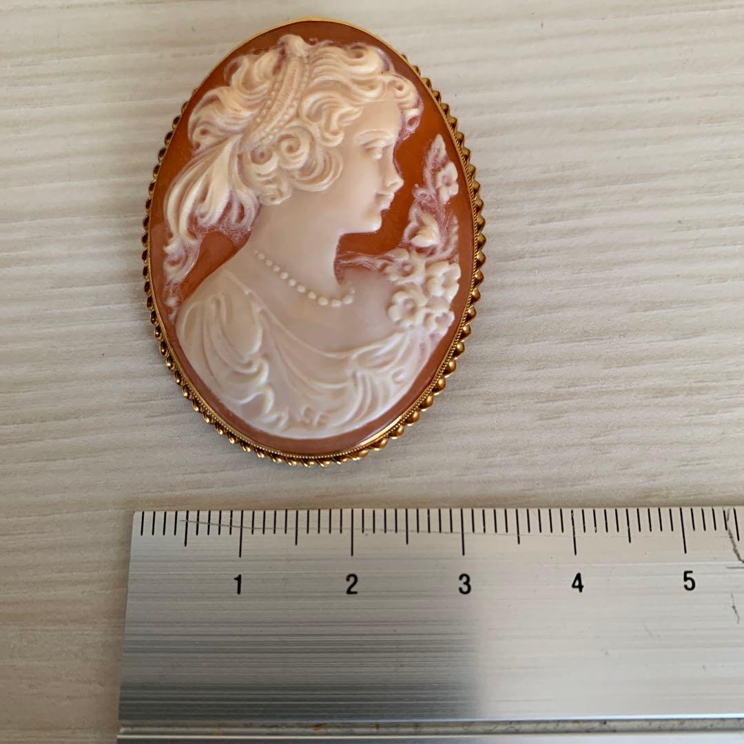カメオ　ブローチ　ペンダントヘッド