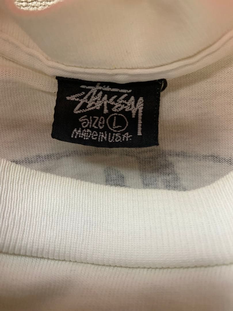 STUSSYオールドステューシー スカル フラワー　Lサイズ