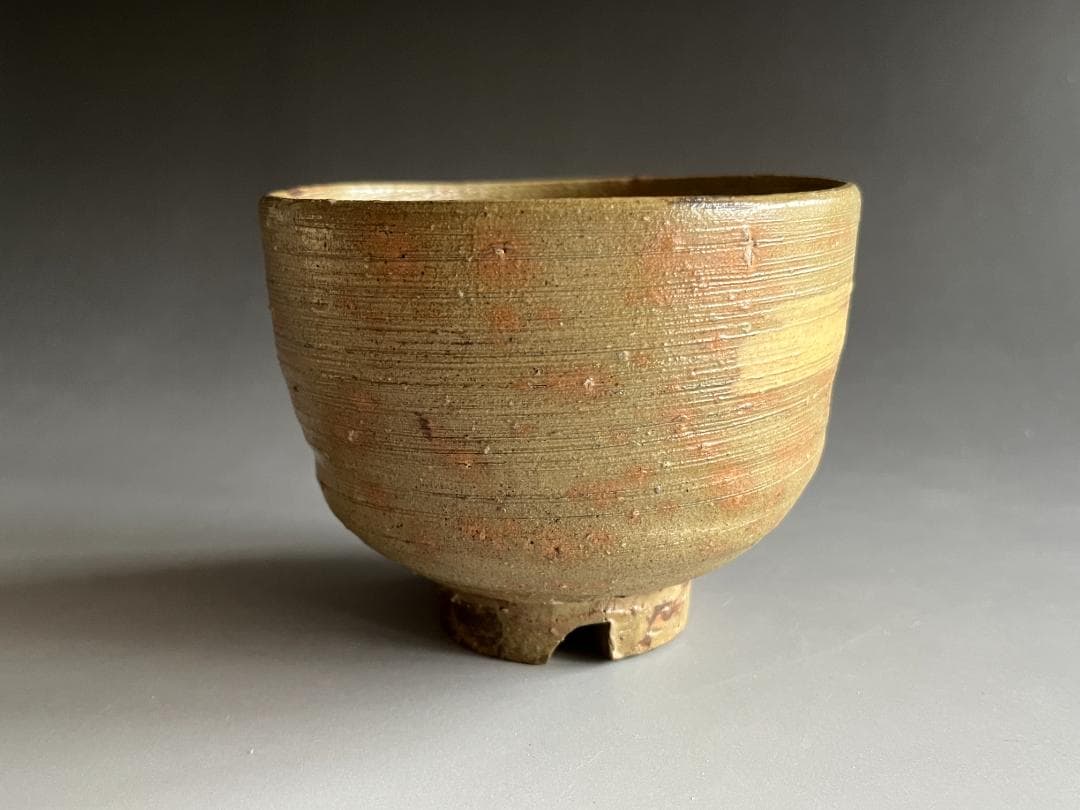 11代　長岡空権　楽山焼　茶碗　而妙斎書付　銘：松風　茶道具　表千家