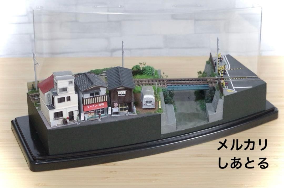 江ノ電 七里ヶ浜 行合川鉄橋 鉄道ジオラマ展示台 Nゲージ 鉄道模型 ジオコレ