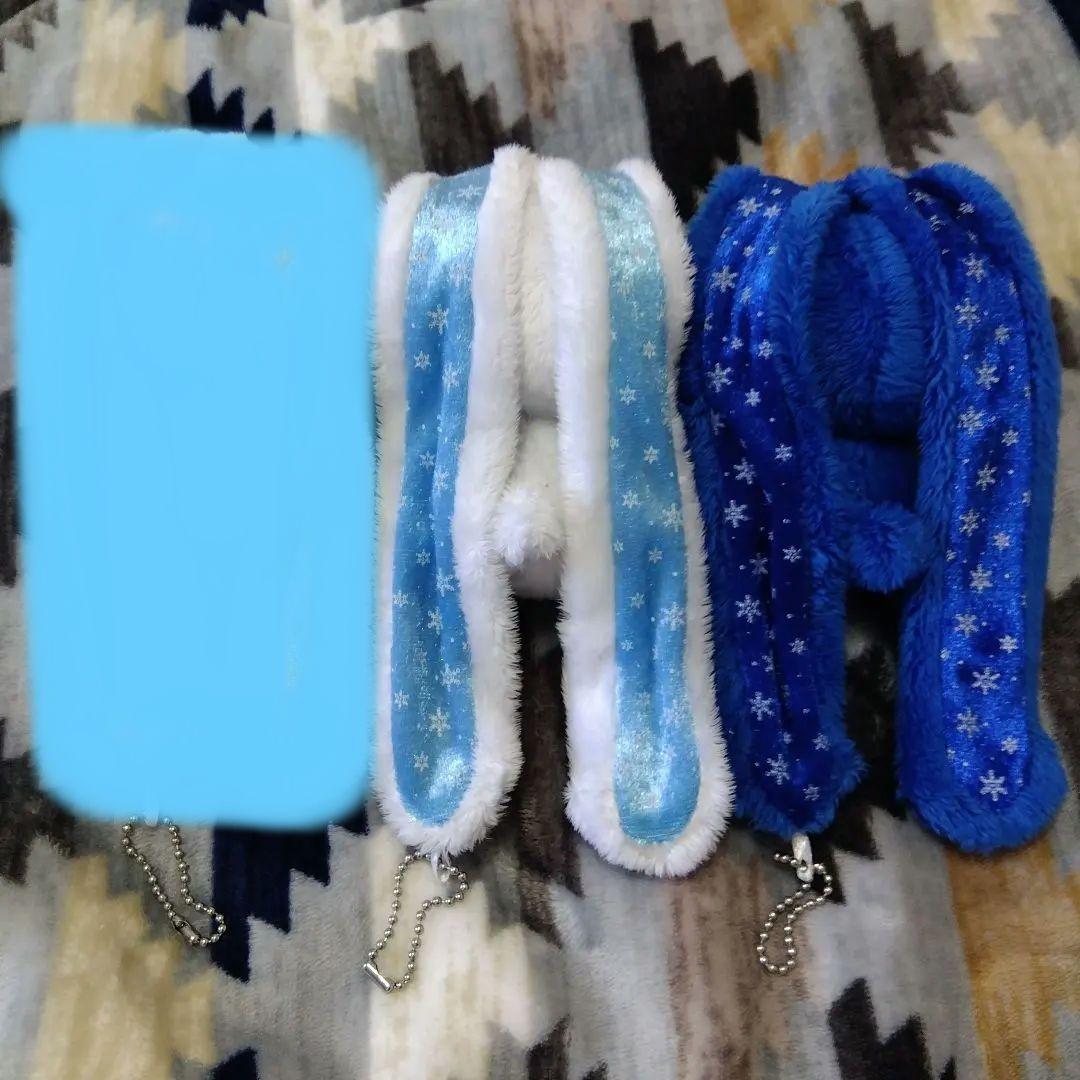 汎用うさぎ ぬいぐるみ キーチェーン マスコット Winter チャックスGP