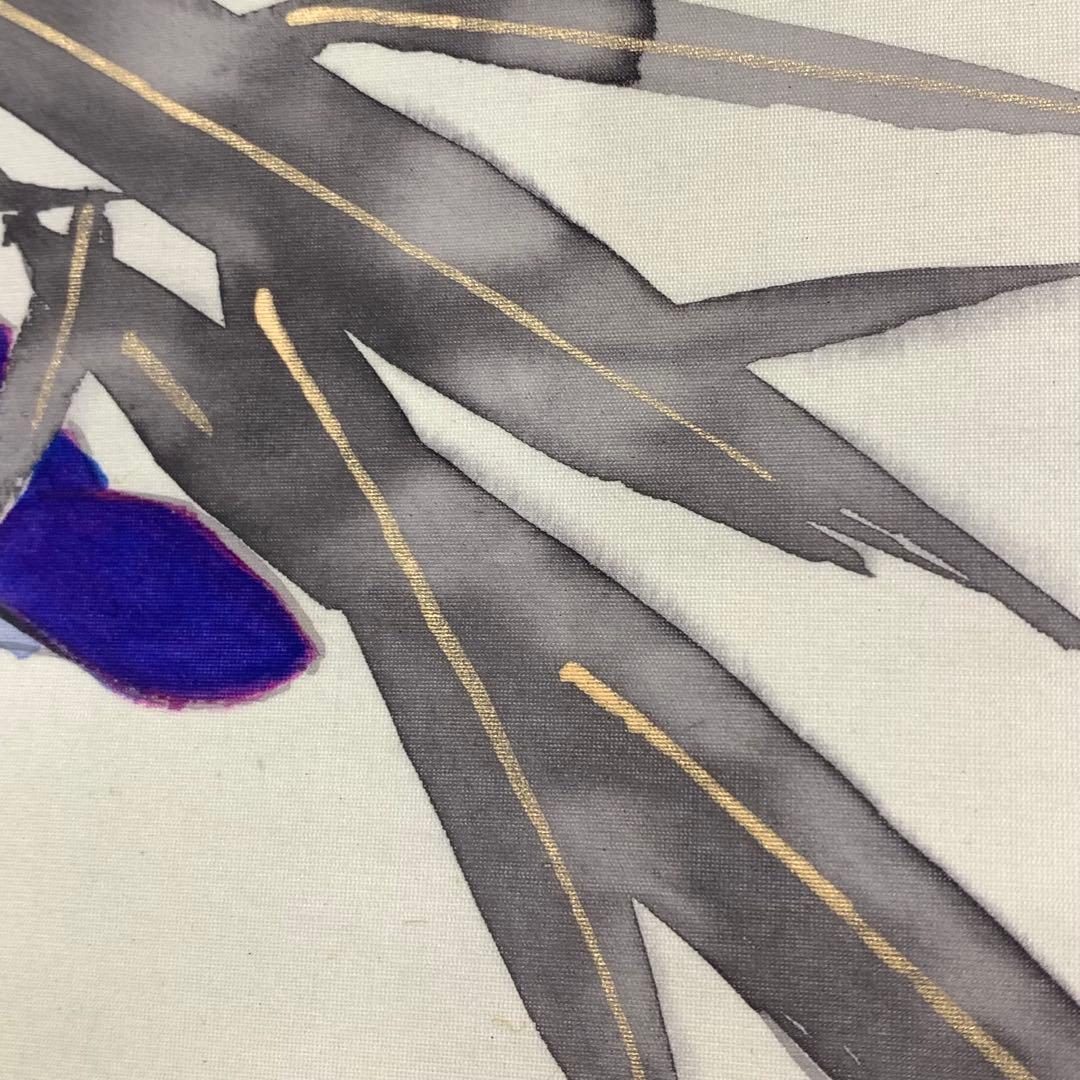 掛軸 朝顔 共箱 花 E-1