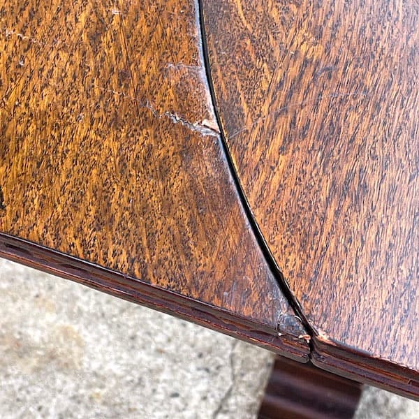 イギリスアンティーク　ドローリーフテーブル　ブルボーズレッグ　伸縮ダイニング