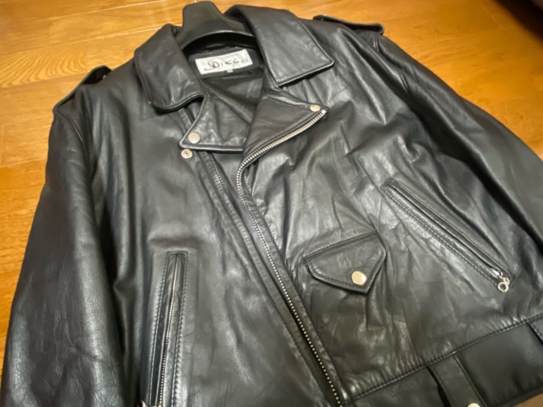 本革 genuine leather ライダースジャケット レザー 革ジャン