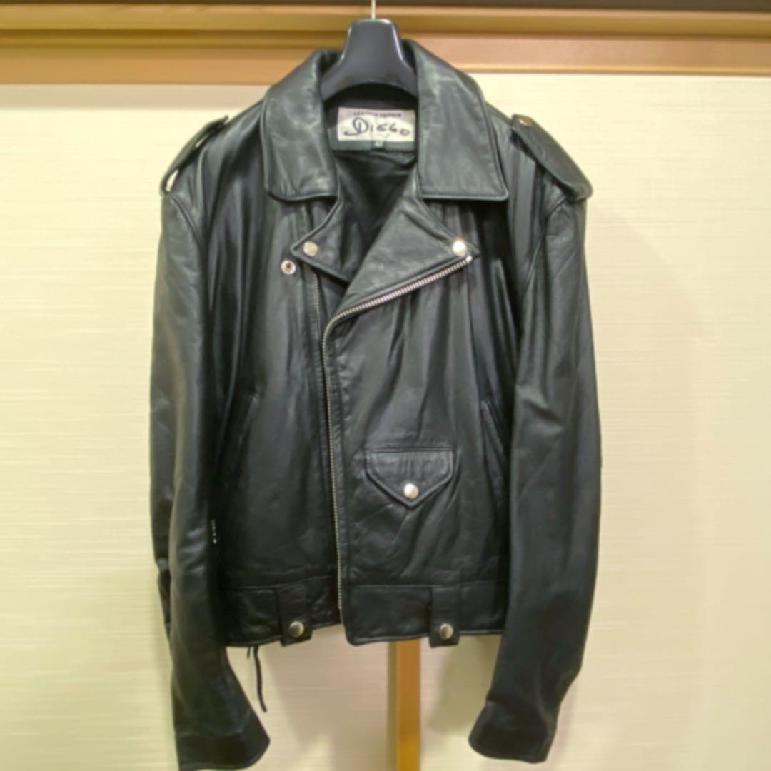 本革 genuine leather ライダースジャケット レザー 革ジャン