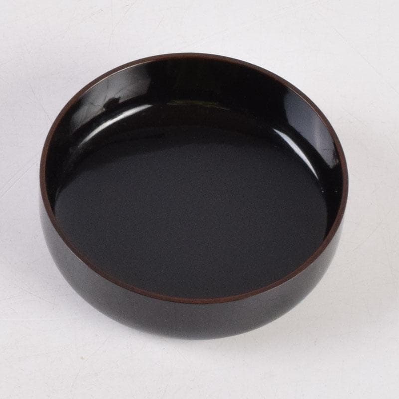 茶道具　黒漆　平棗　伊藤春宗造　共箱　V　8410