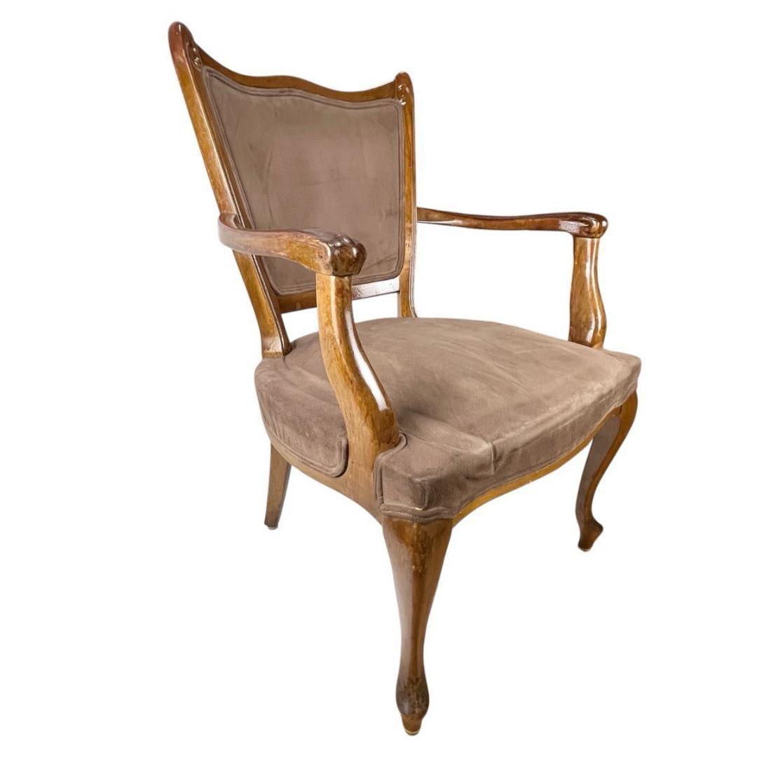 【maruni/マルニ】木製 アームチェア 猫脚 椅子 オールドマルニ 70's