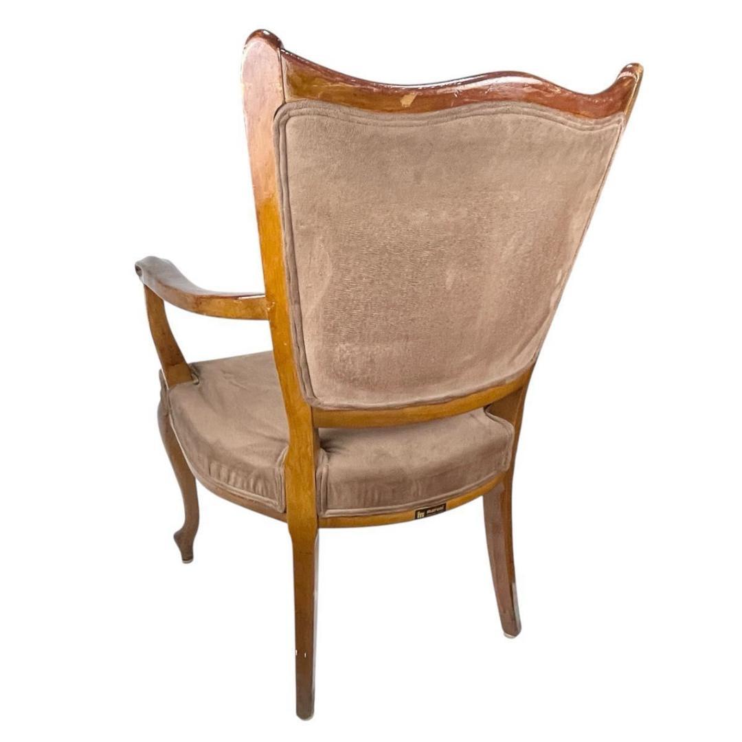 【maruni/マルニ】木製 アームチェア 猫脚 椅子 オールドマルニ 70's