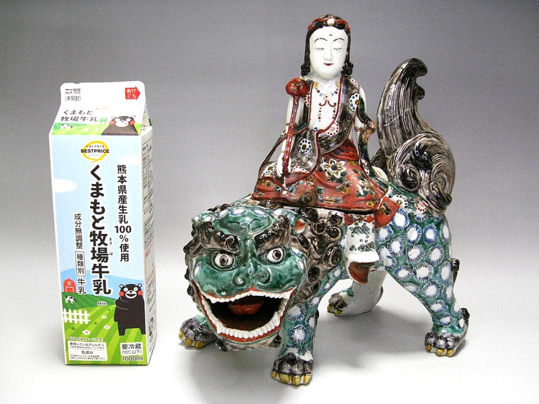 #江戸期 #古九谷 #色絵 #文殊菩薩像香炉 #茶道 #香道 #仏教美術 #古玩