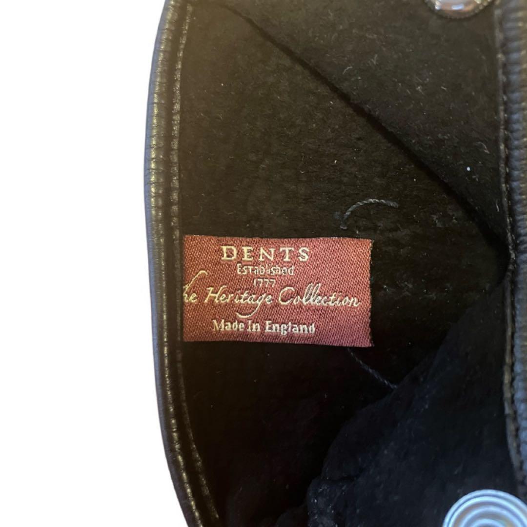 デンツ　ペッカリー　手袋　裏地なし　サイズ8H　BLACK