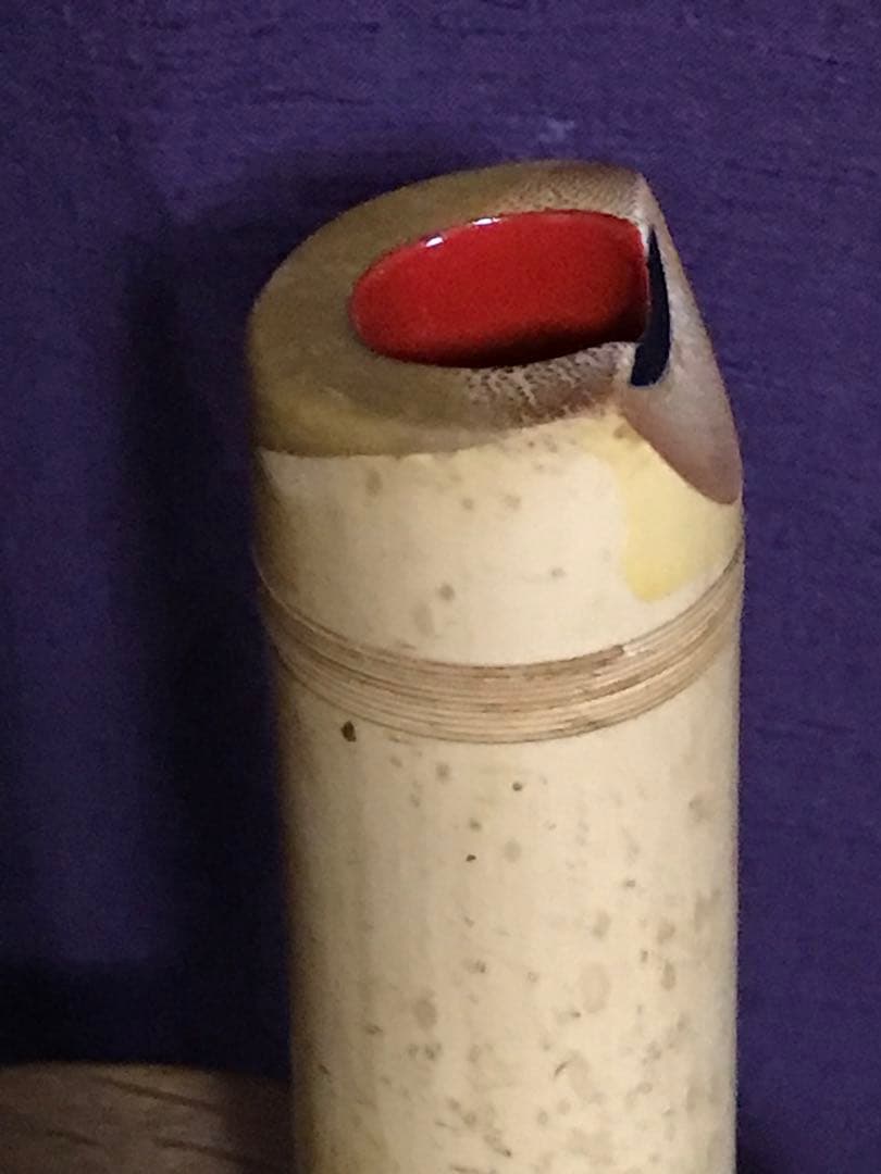 ⭐️尺八 都山流 精華銘(2印) 銀縁歌口　銀三線継 約51センチ