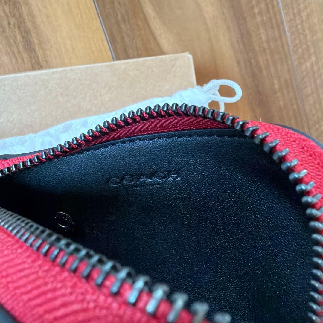 COACH レザー ケース レッド