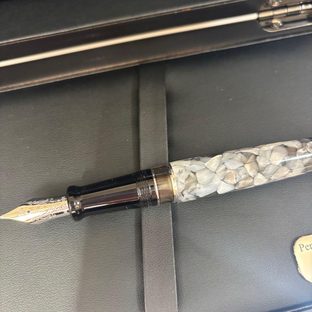 アウロラオプティマAURORA Optima万年筆EFブラックパール